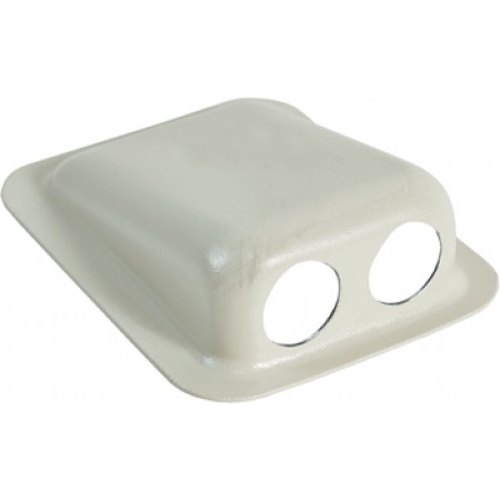 Dual Jack Housing/2 hole, surface mounted/Beige/For use with Nexus TJT-120 Fap 08-18