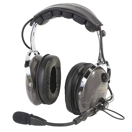 Pilot USA Headset/Passive Nrr 24 Db/Electret Mic/Half Flex Boom/With IC-A16 Cable And Ptt On The Cable/3 Year Warranty PA-1171T A16