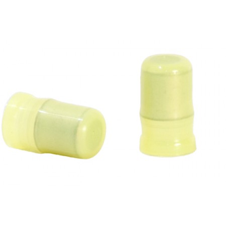 END SPLICE/Female, insulated, yellow, tin plating, copper material, nylon insulation, straight angle, sire mount, 13.08 mm in length. For use with 12-10 gauge wire. 324487 pack of 100