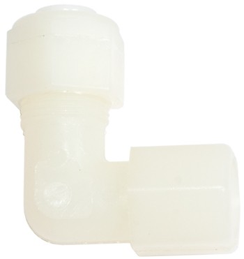 Female Elbow/Nylon Tube to Female Pipe Thread/1/4 inch tube inside diameter, 1/4 inch pipe thread.  270N06X04