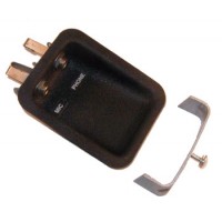 Flush Mount Jack Housing/Aluminum, no paint, cut-out required. Height: 1.06 Width: 2.9 Length: 3.56 Fap 08-6