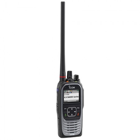 HANDHELD RADIO/32 channels with 2 zones, 5 W, 136-174; 380-470 or 450-512 MHz, IDAS, LTS, GPS built-in, waterproof rating. F3400DS
