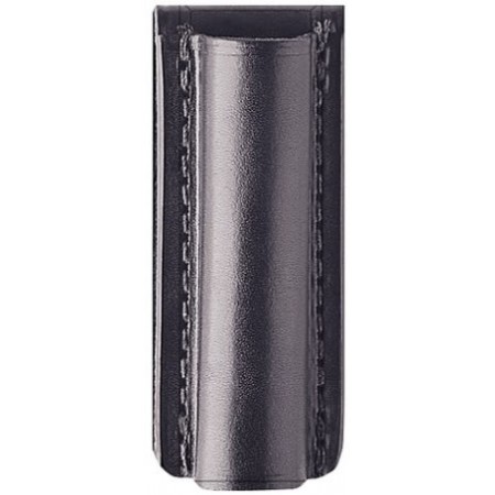 Holster/Black leather, for use with Mini Mag-Lite flashlight. Holster/Black leather, for use with Mini Mag-Lite flashlight.