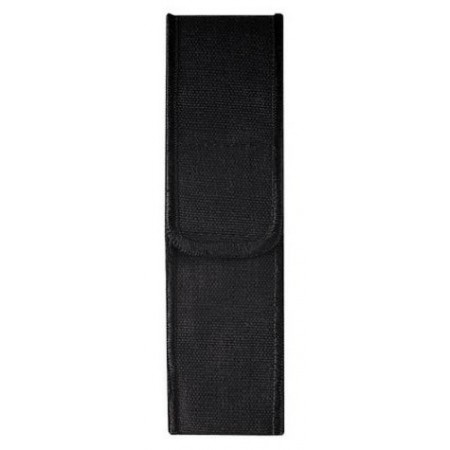 Holster/Black nylon, full flap, for use with Mini Mag-Lite flashlight. Holster/Black nylon, full flap, for use with Mini Mag-Lite flashlight.