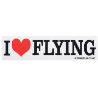 I LOVE FLYING/BUMPER STICKER 5065