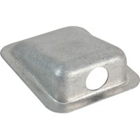 Jack Housing/single hole, surface mounted/Bare aluminum/For use with Nexus TJT-120  