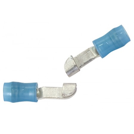 KNIFE SPLICE/Insulated, blue, copper material, nylon insulation, 300 VAC. PIDG series. For use with 16-14 gauge wire. 32448 pack of 100