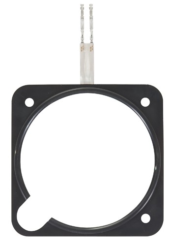 Light Wedge/3-1/8, white, knob cutout, STC PMA, altimeter cutout.  2-30-W
