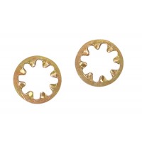 Lockwasher/Internal star, Steel, Cadmium plated, #10 MS35333-39 pack of 100