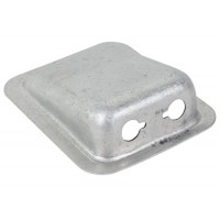 Mic and Phone Jack Housing/Aluminum, no paint. Height: 1 Outside length: 3 1/2 Inside length: 3 Outside width: 3 Inside width: 2 1/8 Fap 08-3