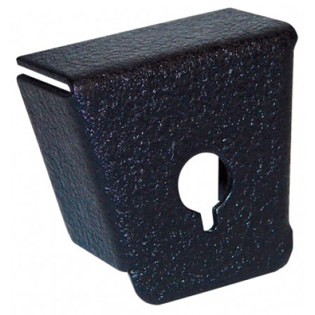 Mic or Phone Jack Mounting Bracket/Black wrinkle powder coat finish. 90 degree, under panel mount, 1 Hole. Fap 09-1 Mic or Phone Jack Mounting Bracket/Black wrinkle powder coat finish. 90 degree, under panel mount, 1 Hole. Fap 09-1