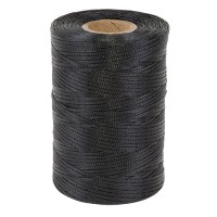 Nylon Waxed Lacing Cord/Black, 500 yards. Size Width: .077-.094 , Thickness: .011-.017 , MIL-T-43435 B-A-A-52080-B-3 Berry Compliant, Temperature Range: -67F to 250F (-55C to 121 C). 103-2 Black Hw Nylon Waxed Lacing Cord/Black, 500 yards. Size Width: .077-.094 , Thickness: .011-.017 , MIL-T-43435 B-A-A-52080-B-3 Berry Compliant, Temperature Range: -67F to 250F (-55C to 121 C). 103-2 Black Hw