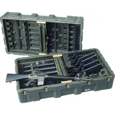 OLIVE M16 CASE HOLDS 12EA GUNS 472-M4-M16-12