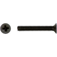 Phillips Flat Head Screw/Black brass, 4-40, 1/2 MS24693BB6 pack of 100