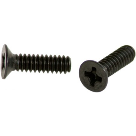 PHILLIPS FLAT HEAD SCREW/Black brass, 6-32, 5/16 24693BB25 pack of 100