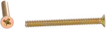 Phillips Flat Head Screw/Carbon steel plated, 6-32, 1 1/2 MS24693S36 pack of 100