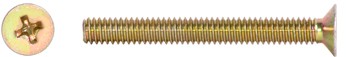 Phillips Flat Head Screw/Carbon steel plated, 8-32, 1 1/2 MS24693S58 pack of 100
