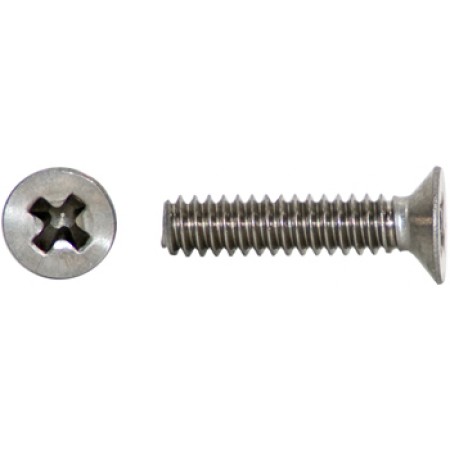 PHILLIPS FLAT HEAD SCREW/Stainless steel, 4-40, 1/2 MS24693C6 pack of 100