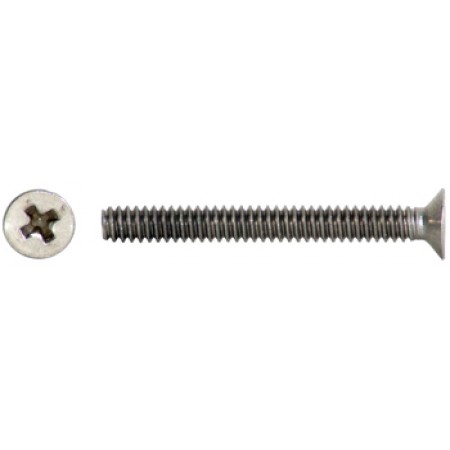 PHILLIPS FLAT HEAD SCREW/Stainless steel, 4-40, 1 MS24693C10 pack of 100