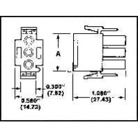 PIN/Male, 2 position, MATE-N-LOK series.  1-480698-0 pack of 100