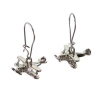 Silver/Biplane/Earrings Biplear-S