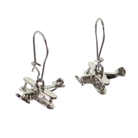 Silver/Biplane/Earrings Biplear-S Silver/Biplane/Earrings Biplear-S