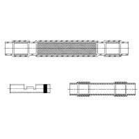 Solder Shield Cable Splice/Blue, maximum temperature: +150 degrees Celsius, minimum shrink temperature: +135 degrees Celsius 727844-000 Solder Shield Cable Splice/Blue, maximum temperature: +150 degrees Celsius, minimum shrink temperature: +135 degrees Celsius 727844-000