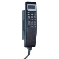 Telephone Handset/Locking base, 2 wire analog handset with locking base, 6 ft coil cord with RJ11 connector DT100-100 Telephone Handset/Locking base, 2 wire analog handset with locking base, 6 ft coil cord with RJ11 connector DT100-100