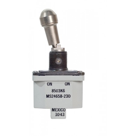 TOGGLE SWITCH/SPDT (single pole double throw), ON-NONE-ON, panel mount, screw terminal, environmentally sealed.  8503K6