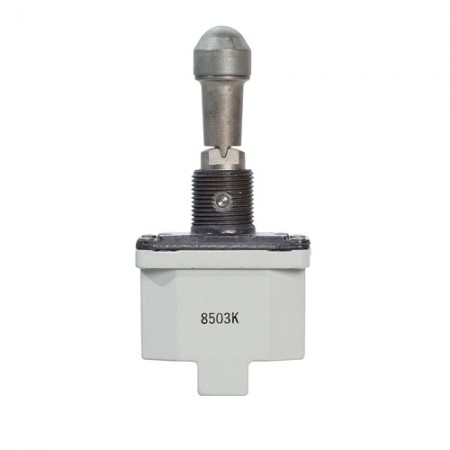 TOGGLE SWITCH/SPDT (single pole double throw), ON-OFF-ON, screw terminals, environmentally sealed.  8503K12