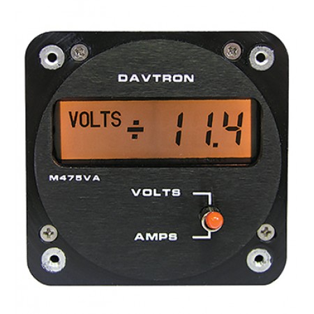 VOLT AMP METER/For use with remote shunt, 14V lighting. Plus or Minus 150 AMP Range. Plus 100 Volt D.C. Range. Operating temperature: -25 degrees Celsius to 60 degrees Celsius 475VA-R-14V