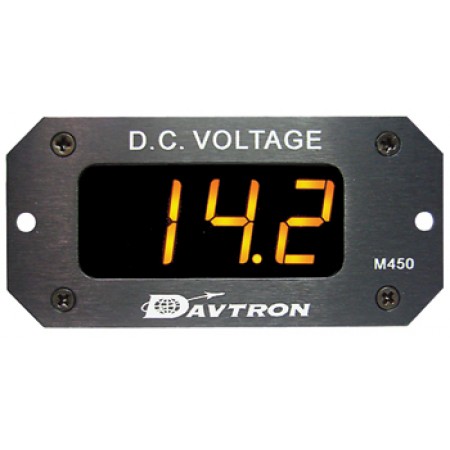 VOLTMETER/Amber LED with remote sensing, Range: 8V to 32V, Input Voltage: 14V to 28V, Auto Dimming 450A