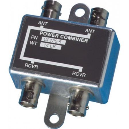 VOR GS POWER COMBINER/BNC Female Connector, 108-118 MHz and 329-335 MHz, 50 Ohms, 2 Hole Mount & an Aluminum Finish.  CI 120-5