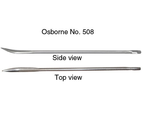 508 Rib Stitch 4 Inch 12 Gauge Bent Tip Needle 508 4