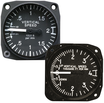 Vsi Gauge, 2 1/4 inch 0-3000 fpm, Non-TSO Uma 8-210-30