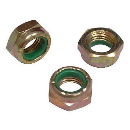 Self-Locking Nylon-insert Low Profile Cad-Plate Steel Nut, 1/4-28, 100 pack Hd AN364428A-100