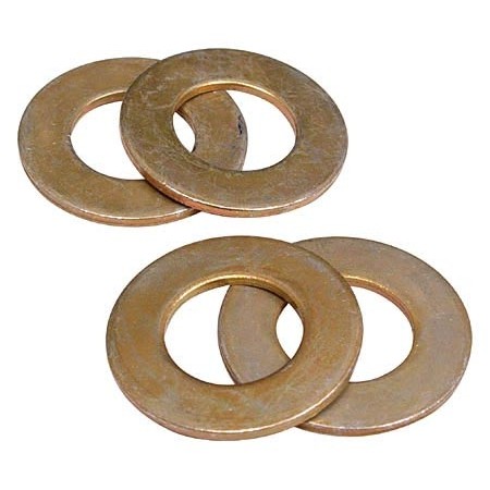 Standard Thickness Cad-plate Steel Flat Washer, No. 8, 50 pack HD AN960-8-50
