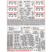 Exterior Placard Kit Cessna, 401, 402, 404, 421 Mdy CEK-002