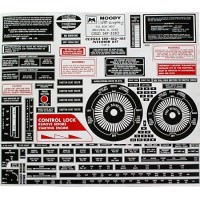 Interior Placard Kit Cessna, 180, 182, 185 MDY CIK-004