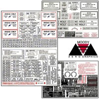 Exterior Placard Kit Beechcraft, Baron Series Mdy BEK-006