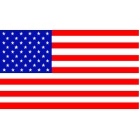 Decal US Flag, 3.5 inch x 6 inch Straight Left or Right Mdy FG001-4