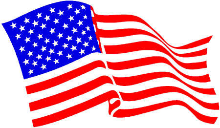 Decal US Flag, 10 inch x 17.5 inch Wavy Left or Right Mdy FG002-10