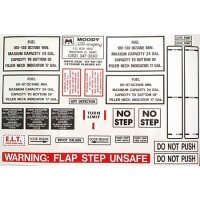 Exterior Placard Kit Piper, PA28-151, -161, -181 Mdy PEK-003