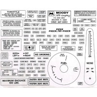 Interior Placard Kit Piper, PA12, Tri-Pacer Mdy PIK-003 Interior Placard Kit Piper, PA12, Tri-Pacer Mdy PIK-003