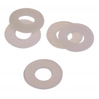 Natural Color Nylon Flat Washer, No. 6, 100 pack Hd NW-6-100