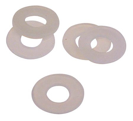 Natural Color Nylon Flat Washer, No. 6, 50 pack Hd NW-6-50