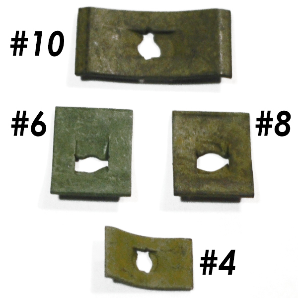 Flat Tinnerman Nut, Size 10, 50 pack Hd A1779-10Z-1-50