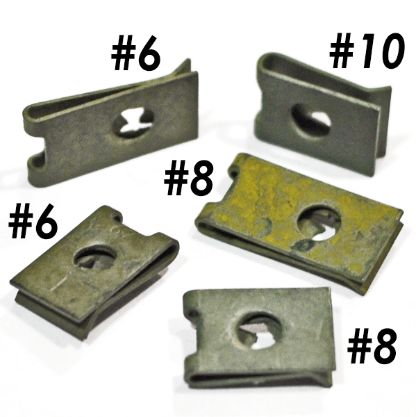 Tinnerman Short U Speed Nut, Size 8, 50 pack Hd A1789-8Z-1-50