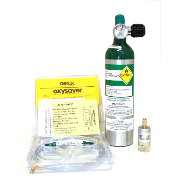 Aerox Oxygen System 1A - 6 Cubic Feet Cylinder 1A-500