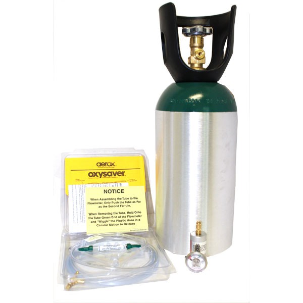 Aerox Oxygen System 6F - 33 Cubic Feet Cylinder 6F